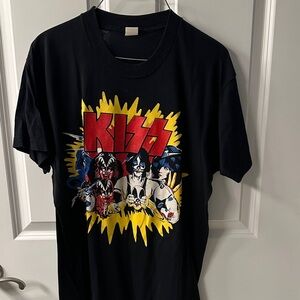 Vintage KISS Kids Black Graphic T-Shirt